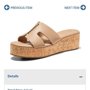 Elegant Beige Platform Sandals